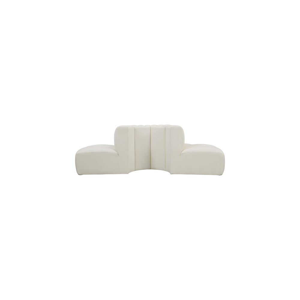 Arc Cream Vegan Leather Modular Sofa