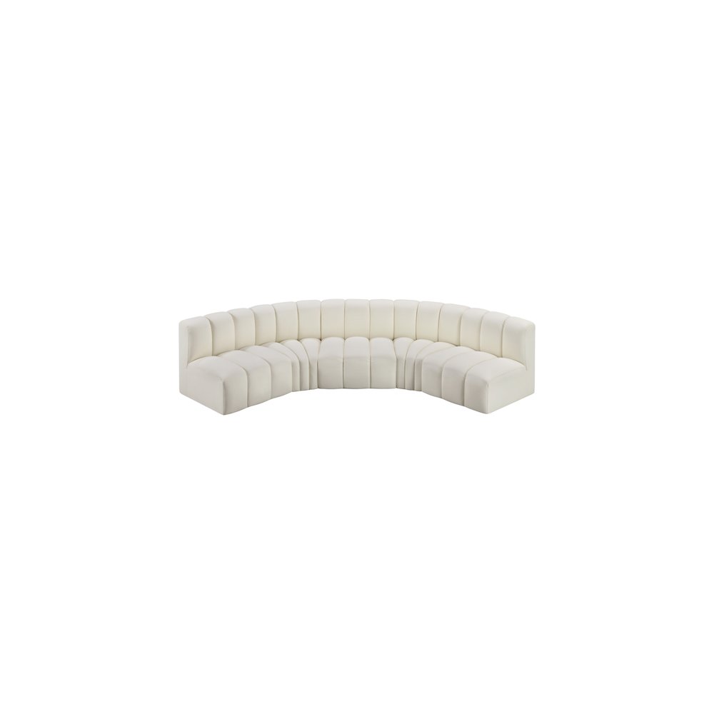 Arc Cream Vegan Leather Modular Sofa