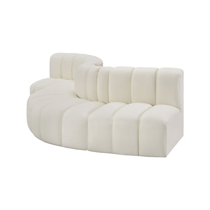 Arc Cream Vegan Leather Modular Sofa