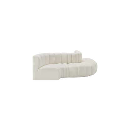 Arc Cream Vegan Leather Modular Sofa