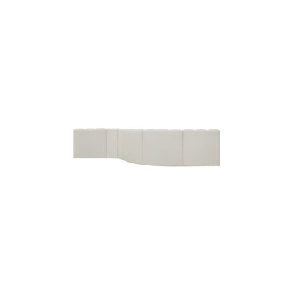 Arc Cream Vegan Leather Modular Sofa