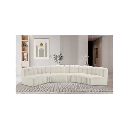 Arc Cream Vegan Leather Modular Sofa