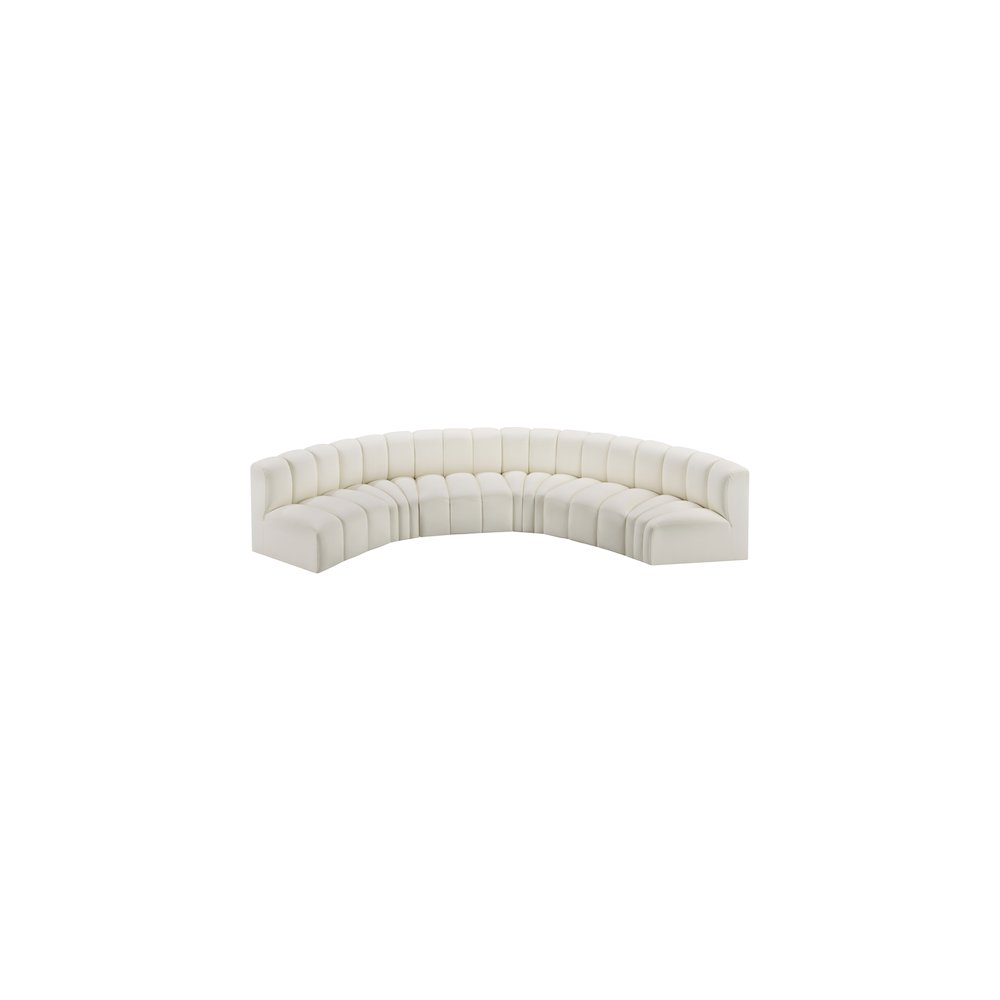 Arc Cream Vegan Leather Modular Sofa