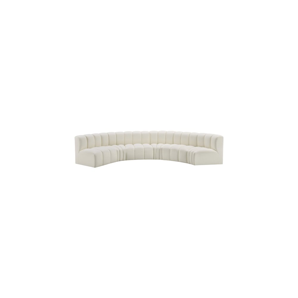 Arc Cream Vegan Leather Modular Sofa