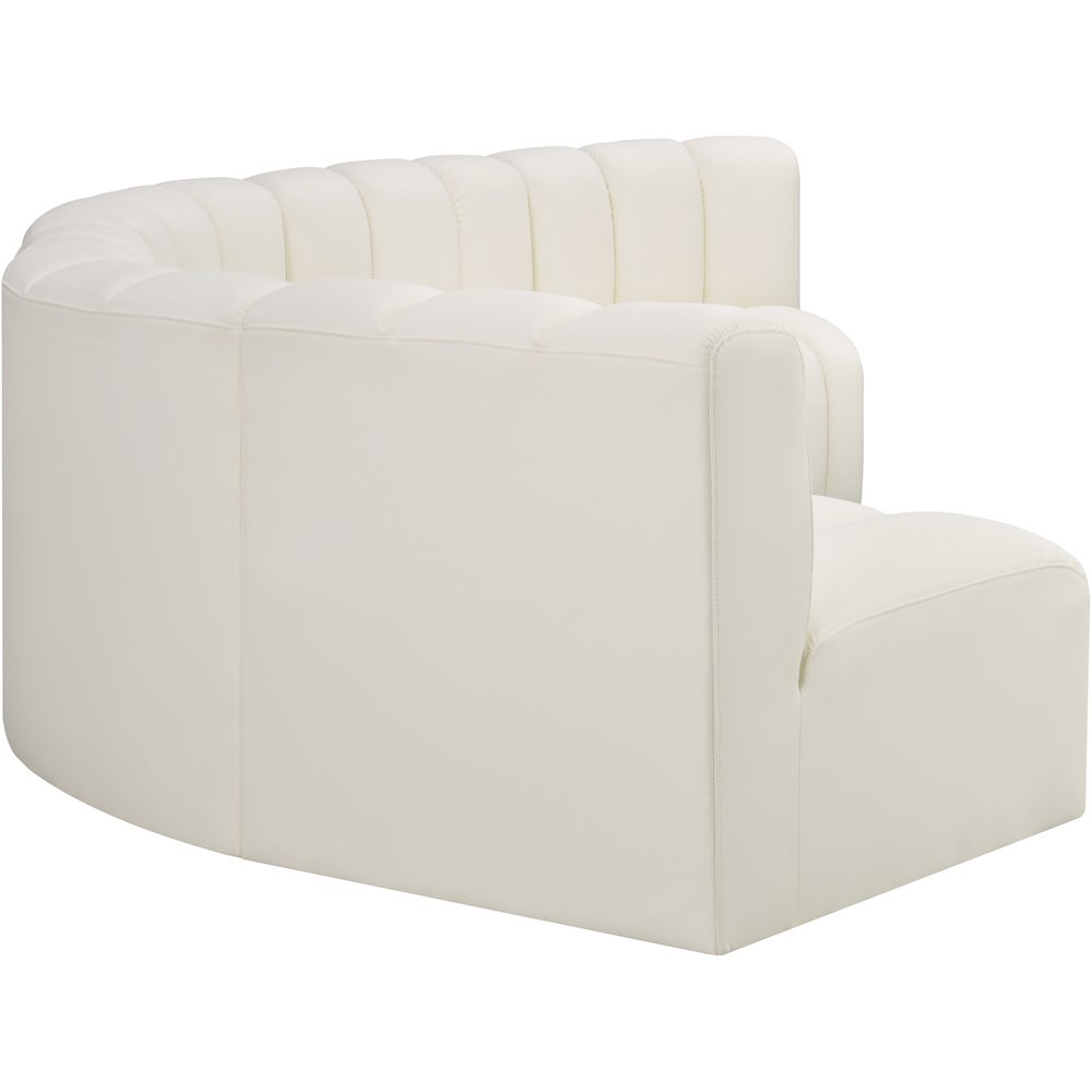 Arc Cream Vegan Leather Modular Sofa