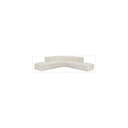 Arc Cream Vegan Leather Modular Sofa