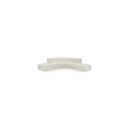 Arc Cream Vegan Leather Modular Sofa