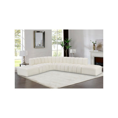 Arc Cream Vegan Leather Modular Sofa