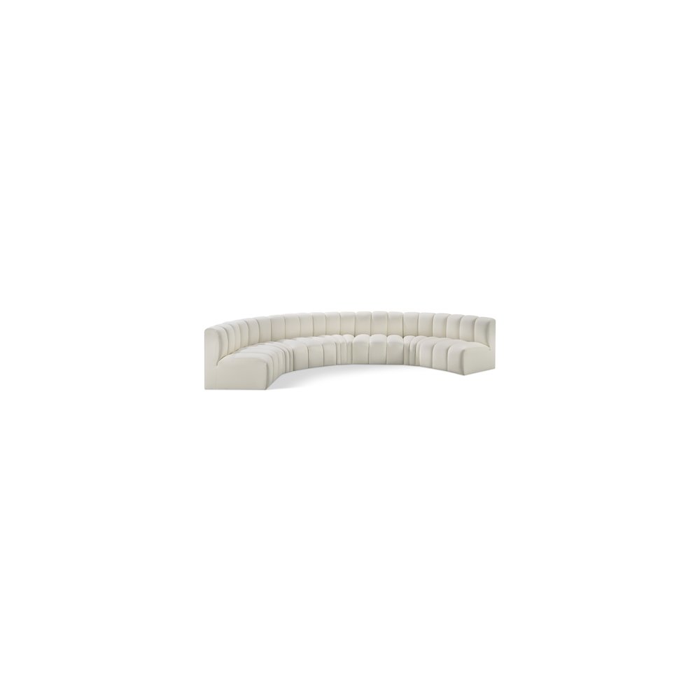 Arc Cream Vegan Leather Modular Sofa