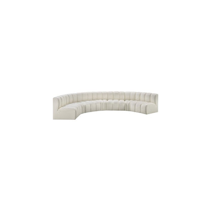 Arc Cream Vegan Leather Modular Sofa