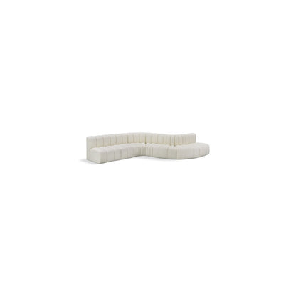 Arc Cream Vegan Leather Modular Sofa