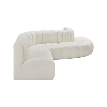 Arc Cream Vegan Leather Modular Sofa