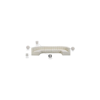 Arc Cream Vegan Leather Modular Sofa