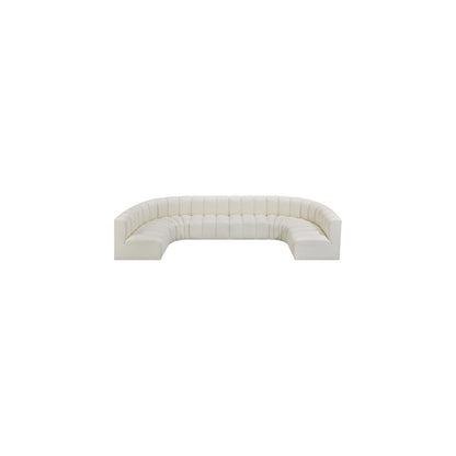 Arc Cream Vegan Leather Modular Sofa