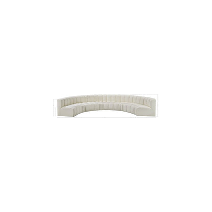 Arc Cream Vegan Leather Modular Sofa