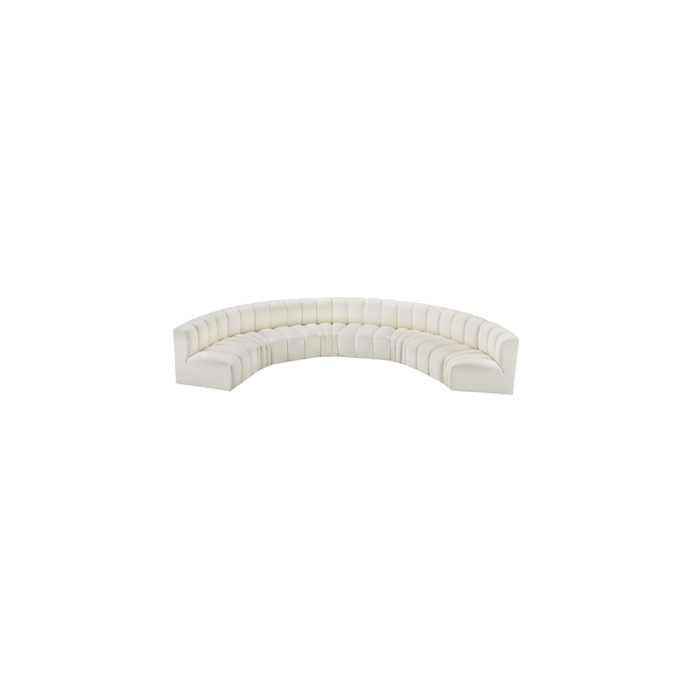 Arc Cream Vegan Leather Modular Sofa