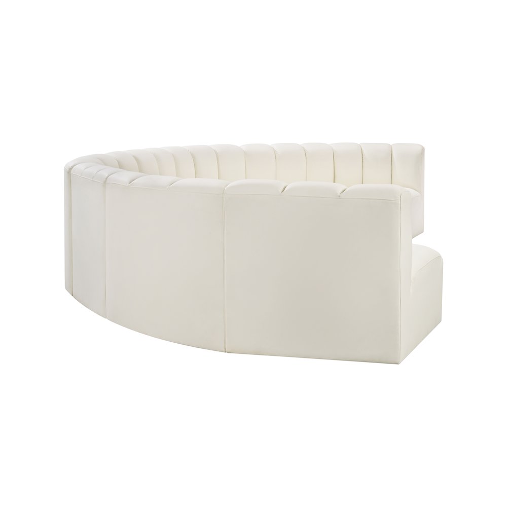 Arc Cream Vegan Leather Modular Sofa