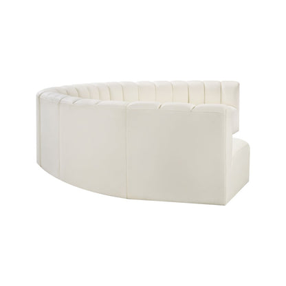 Arc Cream Vegan Leather Modular Sofa