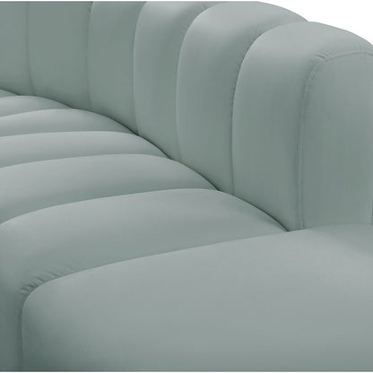 Arc Mint Green Vegan Leather Curved Corner