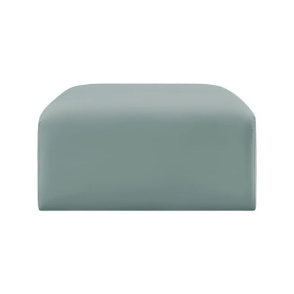 Arc Mint Green Vegan Leather Ottoman