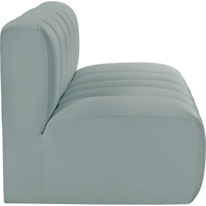 Arc Mint Green Vegan Leather Modular Sofa