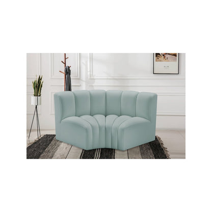 Arc Mint Green Vegan Leather Modular Sofa