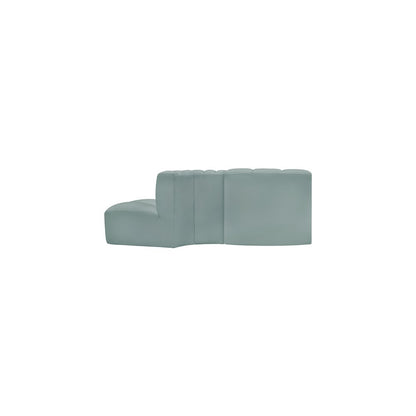 Arc Mint Green Vegan Leather Modular Sofa
