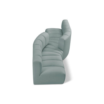 Arc Mint Green Vegan Leather Modular Sofa