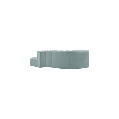Arc Mint Green Vegan Leather Modular Sofa