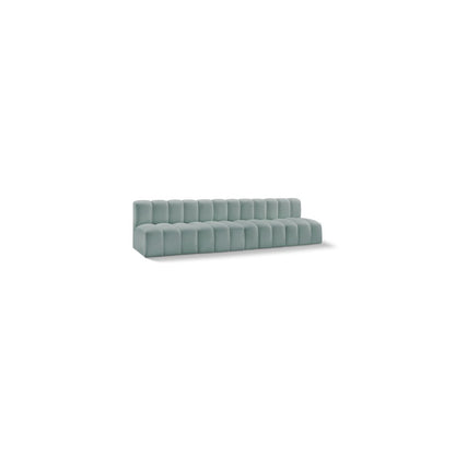 Arc Mint Green Vegan Leather Modular Sofa