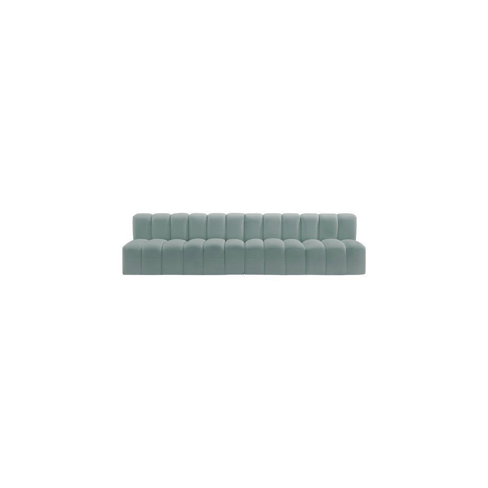 Arc Mint Green Vegan Leather Modular Sofa