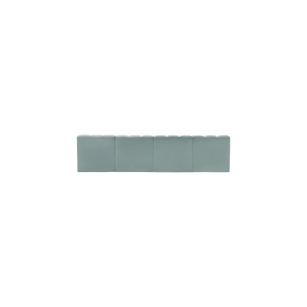 Arc Mint Green Vegan Leather Modular Sofa