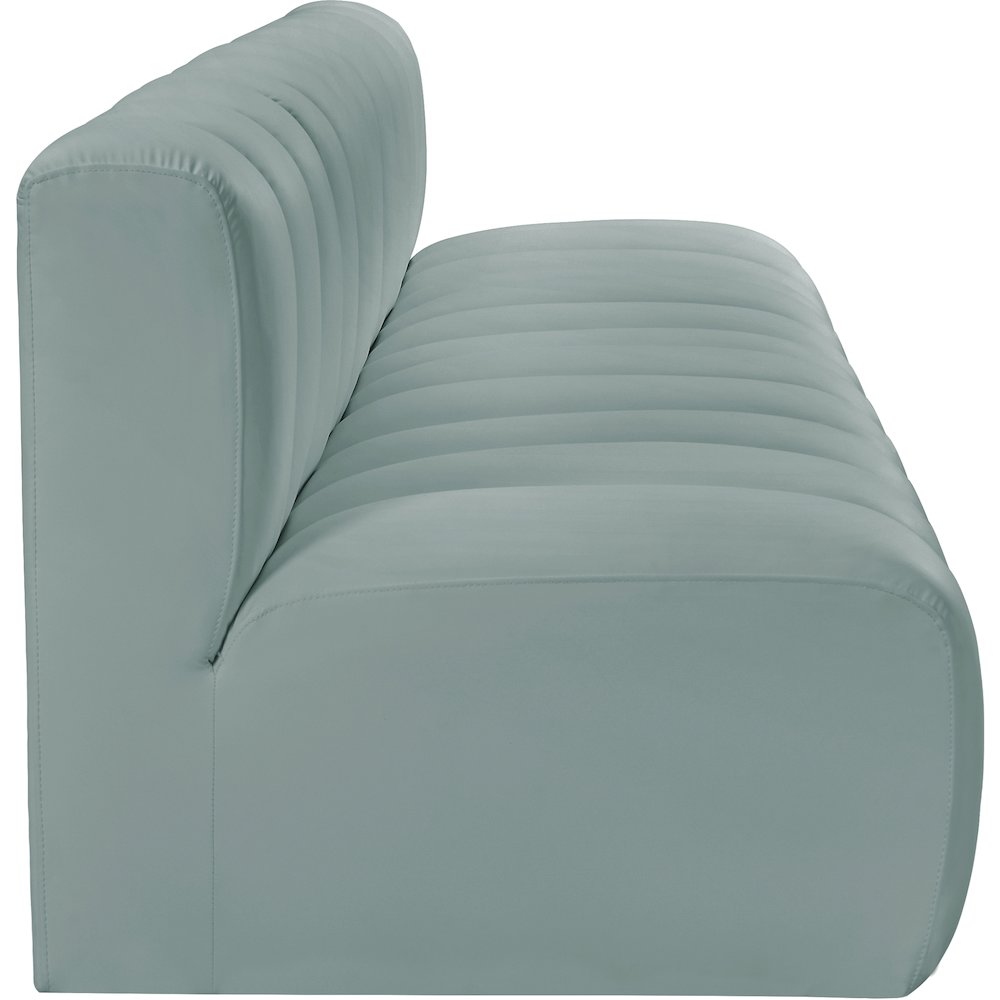 Arc Mint Green Vegan Leather Modular Sofa