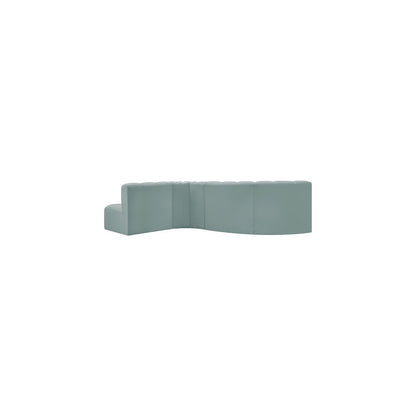 Arc Mint Green Vegan Leather Modular Sofa