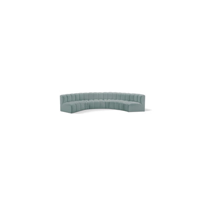 Arc Mint Green Vegan Leather Modular Sofa