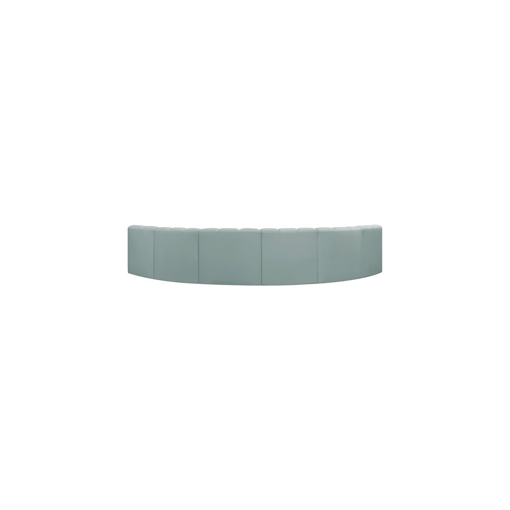 Arc Mint Green Vegan Leather Modular Sofa