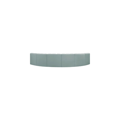 Arc Mint Green Vegan Leather Modular Sofa