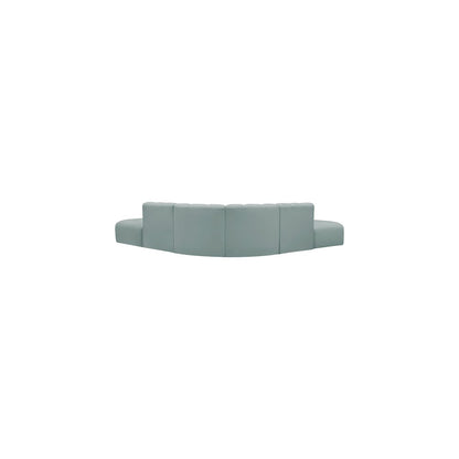 Arc Mint Green Vegan Leather Modular Sofa
