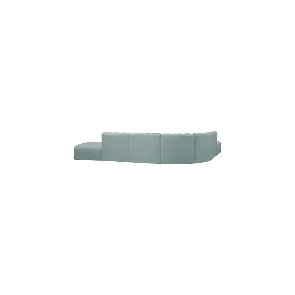 Arc Mint Green Vegan Leather Modular Sofa