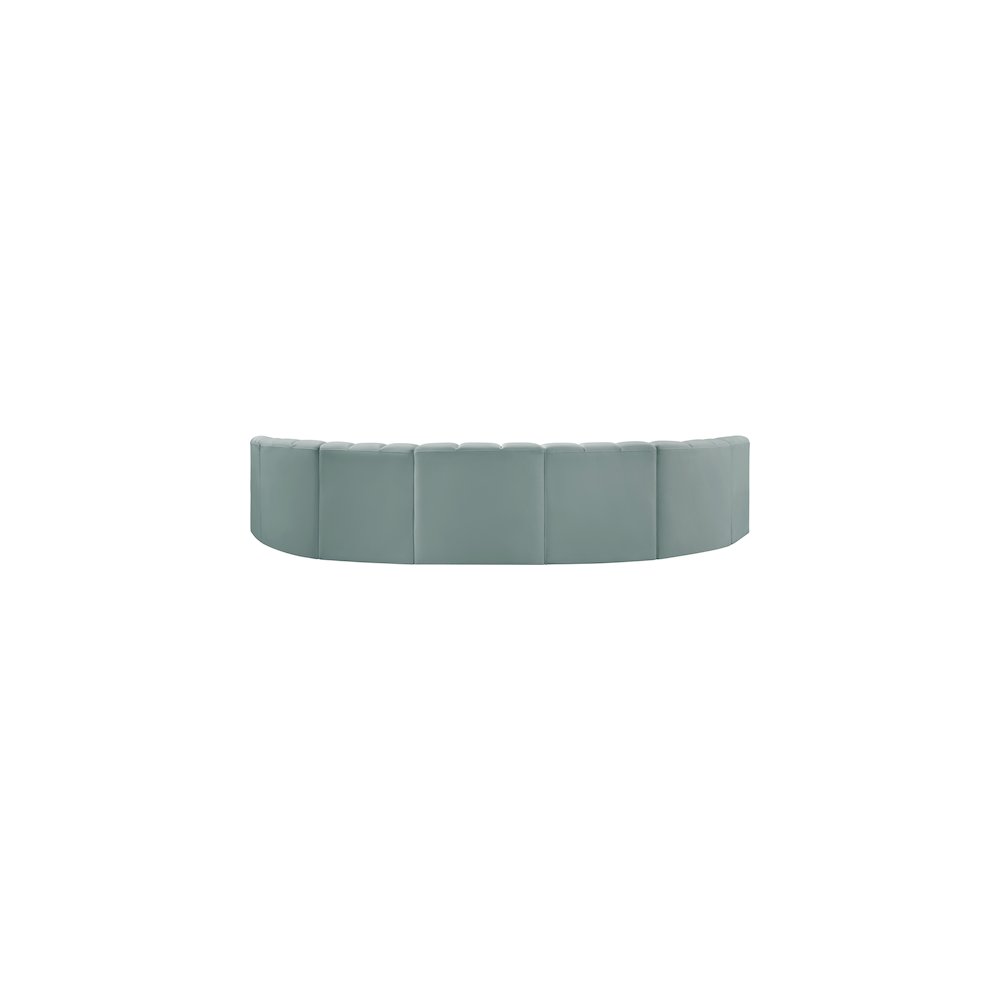 Arc Mint Green Vegan Leather Modular Sofa