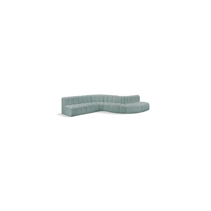 Arc Mint Green Vegan Leather Modular Sofa