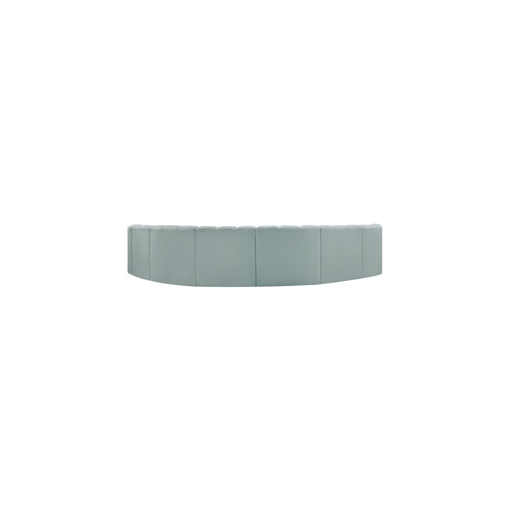 Arc Mint Green Vegan Leather Modular Sofa