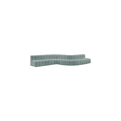 Arc Mint Green Vegan Leather Modular Sofa