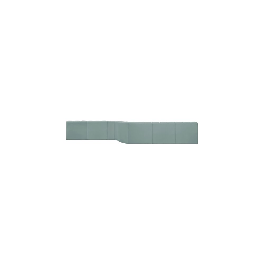Arc Mint Green Vegan Leather Modular Sofa