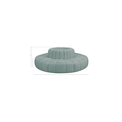 Arc Mint Green Vegan Leather Modular Sofa