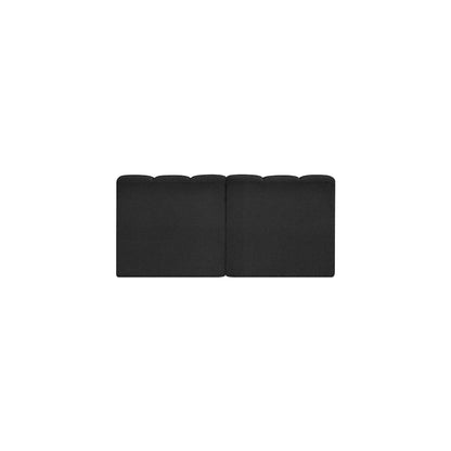 Arc Black Boucle Fabric Modular Sofa
