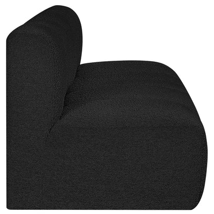 Arc Black Boucle Fabric Modular Sofa