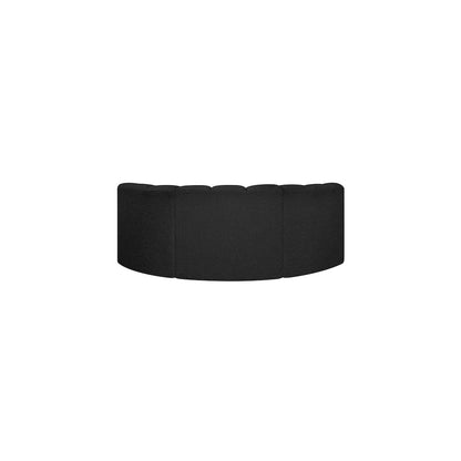 Arc Black Boucle Fabric Modular Sofa