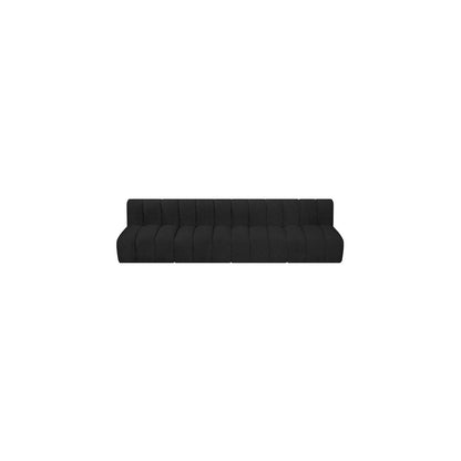 Arc Black Boucle Fabric Modular Sofa