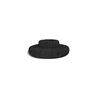 Arc Black Boucle Fabric Modular Sofa